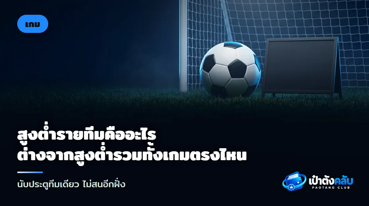 ลูกฟุตบอลกลมลายหกเหลี่ยมห้าเหลี่ยมวางหน้าตาข่ายประตู ข้างกระดานคะแนนเปล่าสีดำ